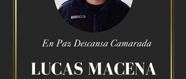 APÓSTOLES: La Policía lamenta el fallecimiento del cabo Lucas Adrián Macena