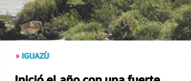 Iguazú inició el año con una fuerte afluencia turística