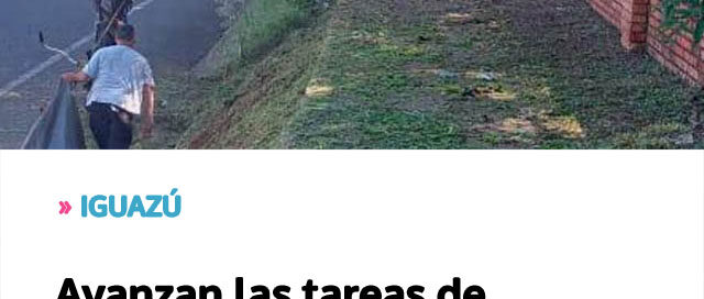 Avanzan las tareas de mantenimiento y puesta en valor de espacios públicos