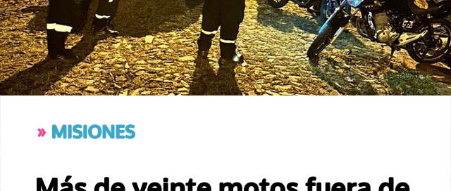 Más de veinte motos fuera de circulación por infracciones graves